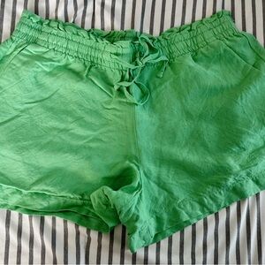 LOFT High Waist Green Women's Shorts